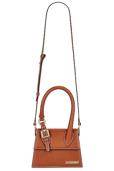 Jacquemus Le Chiquito Moyen Tote Bag In Brown