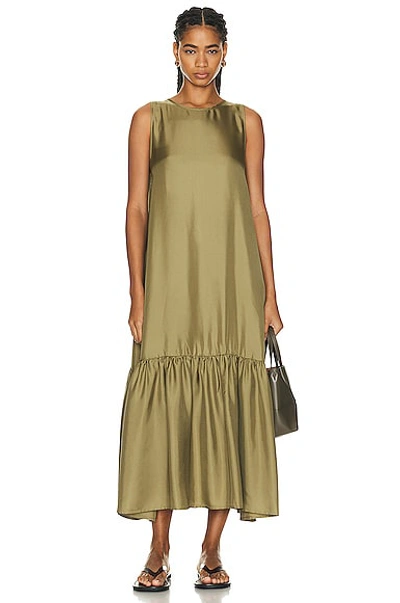 Asceno Rhea Dress In Khaki