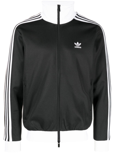 Adidas Originals Beckenbauer Adicolor Classic Zip-up Sweatshirt In Black