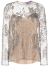 Polo Ralph Lauren Maritza Stud-embellished Top In Grey