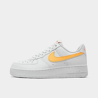 Nike Women's Air Force 1 '07 Casual Shoes In White/melon Tint/black
