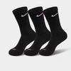 Nike Training Everyday Plus Cushioned 3-pack Unisex Socks In Black In Black/white
