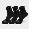 Nike Everyday Plus Cushioned Training Ankle Socks (3-pack) In Black/white