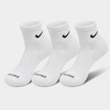 Nike Everyday Plus Cushioned Training Ankle Socks (3-pack) In White/black
