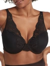 Bali One Smooth U Light Lift Lace Bra In Black