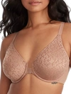 Chantelle Norah Comfort Front-close Bra In Coffee Latte