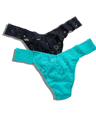 Hanky Panky Astrology Original Rise Thong 2-pack In Pisces