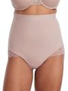 Maidenform Eco Lace Firm Control Mid-brief In Evening Blush