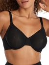 Wacoal Shape Revelation Shallow Top T-shirt Bra In Black