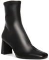 Steve Madden Women's Harli Square-toe Stretch Sock Booties In Black