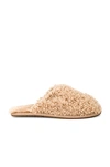Ugg Maxi Curly Slide Slippers In Beige