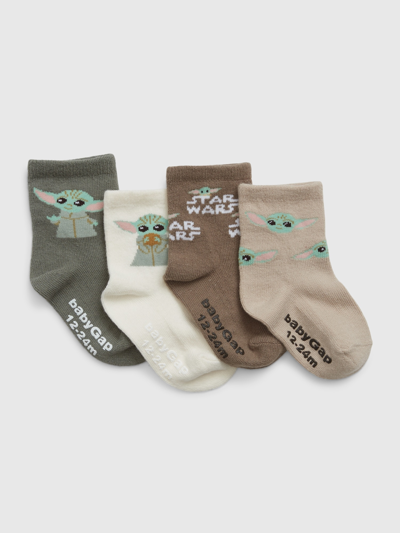 Gap Baby | Star Wars3 Grogu3 Crew Socks (4-pack) In Multi