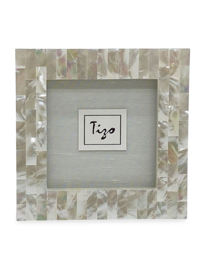Tizo Mother Of Pearl 5 X 7 Picture Frame In Pearl White