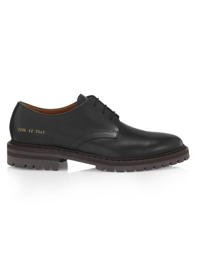 Common Projects Navy Lace-up Derbys In Black