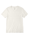 Bombas Men's M's Slub Cotton Short-sleeve V-neck T-shirt In Soft White