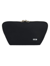 Kusshi Signature Makeup Bag In Black/ Teal Nylon