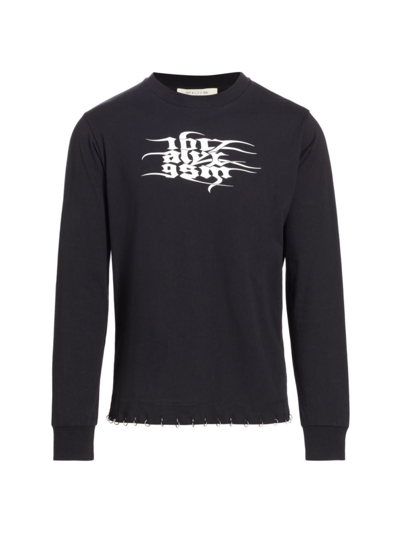 Alyx Logo-print Long-sleeve Cotton T-shirt In Black