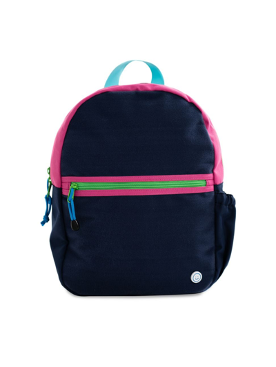 Becco Bags Kids'  Small Sport Backpack In Navy Magenta