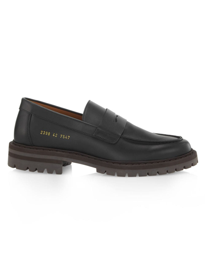 Common Projects Leather Loafers Black