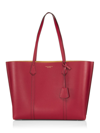 Tory Burch Women's Perry Leather Tote In Brick