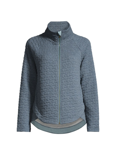 Nic + Zoe Nic+zoe All Year Quilted Jacket In Blue