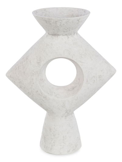 Surya Yagya Ceramic Decorative Accent Piece In White