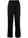 NANUSHKA ELASTICATED-WAIST CROPPED TROUSERS