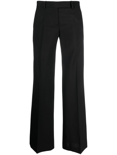 Quira Mid-rise Wide-leg Tailored Trousers In Black