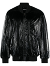 ISABEL MARANT HIGH SHINE-FINISH BOMBER JACKET