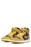 Jordan Nike  Air  1 Retro High Top Sneaker In Pollen/ White/ Black