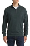 Peter Millar Comfort Interlock Quarter Zip Pullover In Balsam