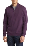 Peter Millar Men's Crown Comfort Quarter-zip Sweater In Grapevine