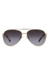 Prada Symbole Pilot-frame Sunglasses In Gold