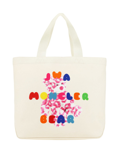 Moncler Genius X J.w.anderson Tote Bag In Bianco/multicolor