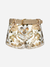 Zimmermann Chintz Floral Print Linen Mini Shorts
