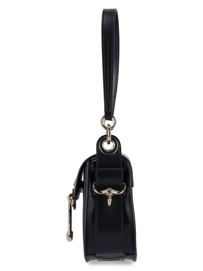 Chloé Tess Small Leather Bag In Nero