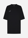 VETEMENTS INSIDE-OUT LOGO COTTON OVERSIZED T-SHIRT