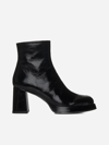 CHIE MIHARA KATRIN PATENT LEATHER ANKLE BOOTS