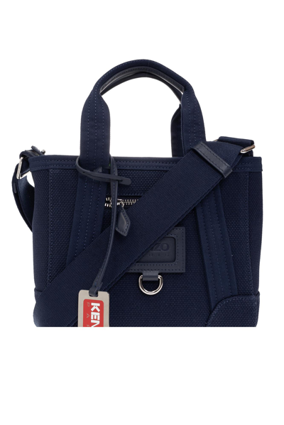 Kenzo Mini Tote  Paris Bag In Blue