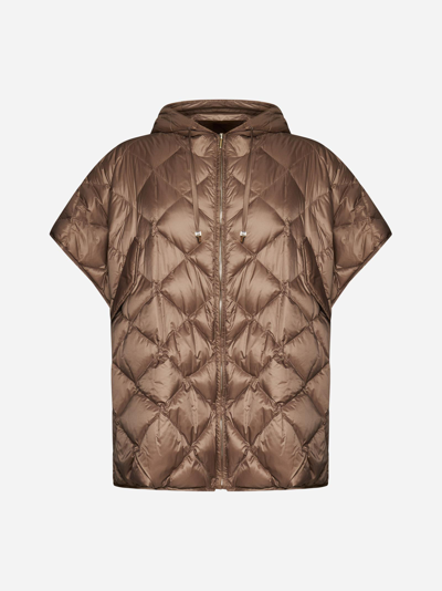 Max Mara The Cube Treman Quilted Nylon Down Jacket In Desert Camel