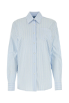 PRADA EMBROIDERED POPLIN SHIRT