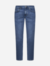 7 For All Mankind Slimmy Tapered Jeans In Mid Blue