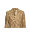 GUCCI SINGLE-BREASTED BLAZER WITH A MONOGRAM
