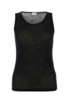 Saint Laurent Logo-embroidered Wool Tank Top