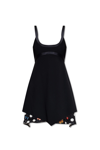 Versace X Dua Lipa Butterflies Minidress In Nero