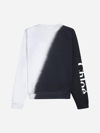 Chloé Logo-print Tie-dye Cotton Sweatshirt In Black