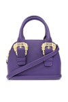 Versace Jeans Couture Shoulder Bag With Logo In Purple