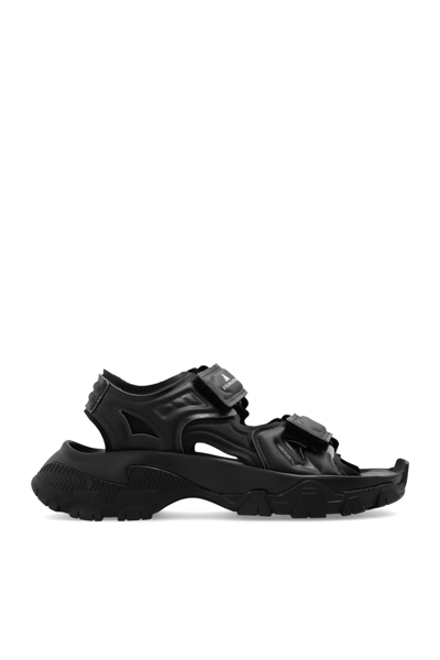 Adidas By Stella Mccartney Hika Sandals With Logo In Black