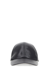 COURRÈGES DARK GREY VINYL BASEBALL CAP