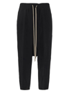 RICK OWENS LUXOR DRAWSTRING CROPPED TROUSERS